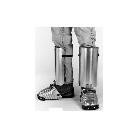 Ellwood Safety Appliance Co. Ellwood Safety Men's Foot-Shin Guards, Steel Toe Clip, Rubber Strap, 6-1/2inW, Extra Large, 1 Pair 400X-6.5-ST